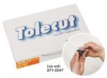 Tolecut Touch Up Orange Stickon Dry Sanding Sheets Grade K-1200 (25/Box)