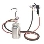 2 Quart Pressure Pot with Gun and Hose Black Handle (1.2mm Nozzle)