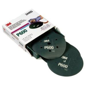 3M 34405 Hook & Loop Flexible Dust Free P600 Grit 6 in. Sanding Disc (25/Pack)