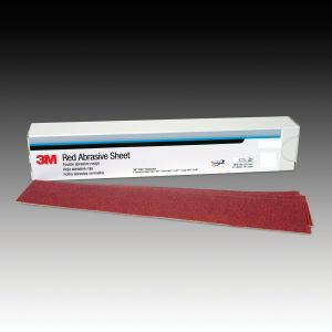 3M™ Red Abrasive Stikit™ File Sheet, 80 grade, 2 3/4 inch X 16 1/2 inch