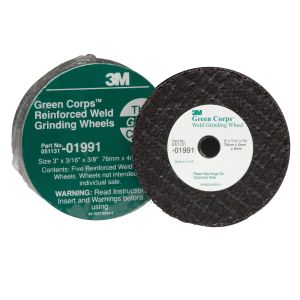 3M™ Green Corps™ Reinforced Weld Grinding Wheel 01991