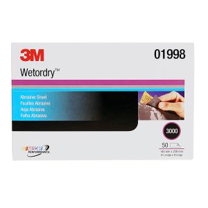 3M™ Wetordry™ Abrasive Sheet, 5-1/2 x 9 in, 3000 grade