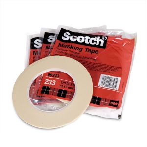 Scotch® Automotive Refinish Masking Tape 233, 3 mm width (.11 inches)