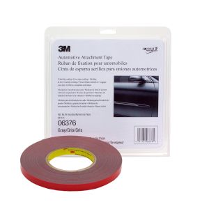 3M™ Automotive Attachment Tape, Gray, 1/4 inch x 20 yards, 30 mil