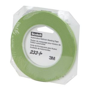 Scotch® Performance Green Masking Tape 233+, 6 mm width (.24 inches)
