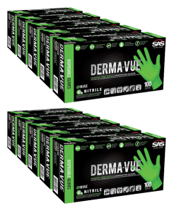 Derma-Vue Powder-Free Nitrile Large Gloves 10 Pack (1000 ct)