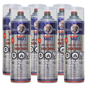 Spraymax 3680601 1K Uni Zinc High Build Primer Filler 14.6 oz. (6 Pack)