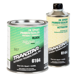 Transtar 6164 2K Epoxy Black Primer Sealer/Groundcoat Kit w/ Activator (Quart)