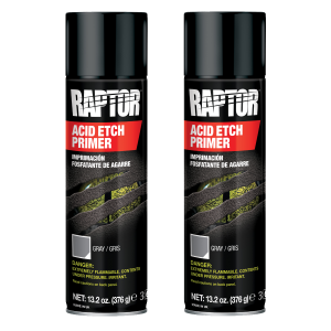 Raptor 1K Gray Acid Etch Primer Aerosol 13.2 oz (2 Pack)