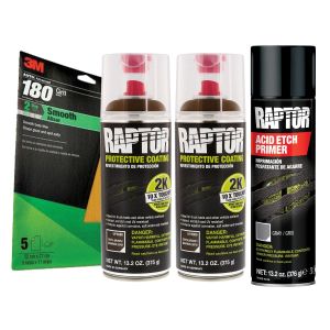 Raptor 2K Sepia Brown Spray-On Truck Bedliner Bare Metal Aerosol Kit (26.4 oz)