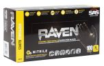 RAVEN (EXTRA-LARGE) Black Nitrile Gloves (100/box)
