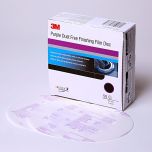 3M Purple Finishing Film Hookit Disc Dust-Free 6 inch P1000 Grit (50 Discs)