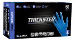 THICKSTER EXAM GRADE DISPOSABLE LATEX 14 MIL GLOVES - L