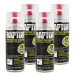 Raptor 2K White Spray-On Truck Bedliner Aerosol 13.2 oz (4 Pack)
