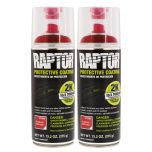 Raptor 2K Flame Red Spray-On Truck Bedliner Aerosol 13.2 oz (2 Pack)