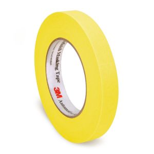 3M Automotive Refinish Yellow Masking Tape 24 mm x 55 m (36 Rolls/Case)