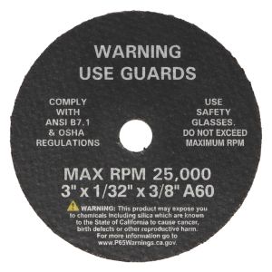 AES Industries 3803-50 3" Cut-Off Wheels (50/Box)