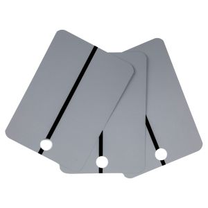 CTW 9315-01-25 Black Stripe on Light Gray Metal Spray Paint Test Panel (25/Box)