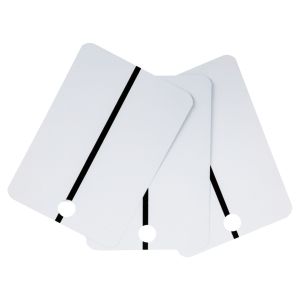 CTW 9315-25 Black Stripe on White Metal Spray Paint Test Panel (25/Box)