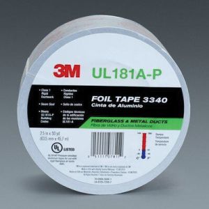 3M 07811 3340 Series 2.5 in. Aluminum Foil Tape (Each)