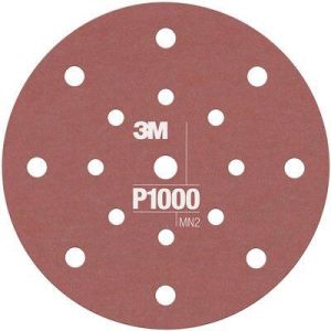 3M 34803 Flexible Dust Free Hook & Loop P1000 Grit 6 in. Sanding Disc (25/Pack)