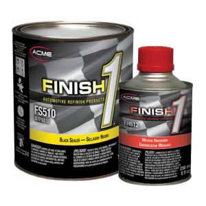 Sherwin-Williams Finish 1 4.1 VOC Black Enamel Sealer Undercoat Medium Quart Kit