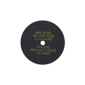 AES Industries 3817 4 in. 60 Grit 3/8 Hole Cut-Off Wheel (5 ct)