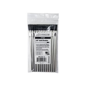 AES Industries 546-12 3/8 in. Horse Hair Acid Brushes (12 Pack)