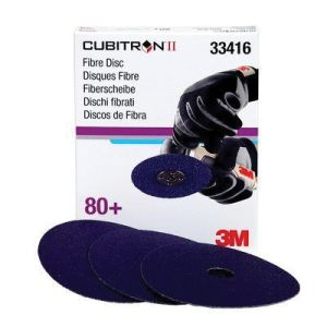 3M 33416 Cubitron II Purple 80 Grit 5 in.Fibre  Abrasive Discs (5 ct)