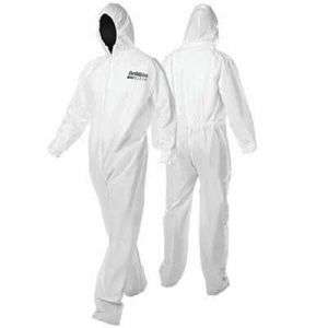 DevilBiss CLEAN 803671 Disposable White Nylon Elastic Waist Coverall (Medium)