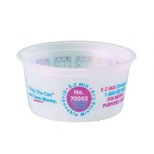 1/4 Pint Disposable Plastic Paint Mixing Cups w/ Ratio Markings (200 ct)
