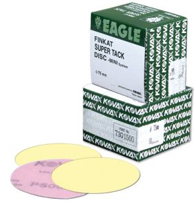 Yellow-Film 3 in. Super-Tack Dry Sanding Discs Grade P1500 (50/Box)