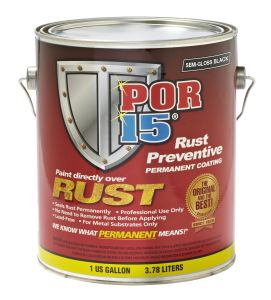 POR-15 45401 Rust Preventative Coating Semi-Gloss Black (Gallon)