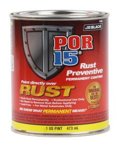 POR-15 45408 Rust Preventative Coating Semi-Gloss Black (Pint)