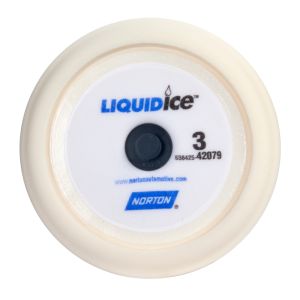 LIQUID Ice Finishing Pad 8 in Hook and Loop Foam Pad White