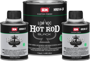 SEM HR010-LV Low VOC Hot Rod Matte Topcoat Black Kit (1.5 Quart)