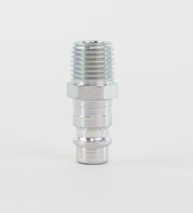 Quick Disconnect Stem 1/4 in MNPT 230 psi Natural Steel