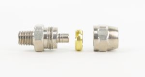 Reusable Straight Hose Connector 1/4 in MNPS