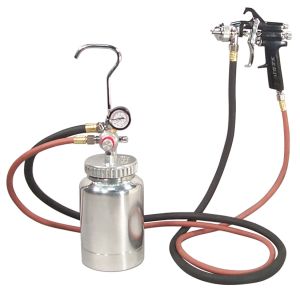 2 Quart Pressure Pot with Gun and Hose Silver Handle (1.7mm Nozzle)