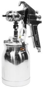 Astro Pneumatic AS8S Spray Gun with Cup Silver Handle (1.7mm Nozzle)
