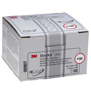 Hookit 3 in P1500 Grit Finishing Film Disc (50/Box)