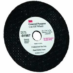 3M General Purpose Cut-Off Wheel (3 in x 1/32 in x 3/8 in)