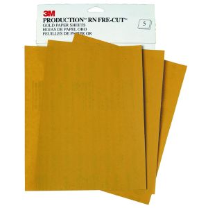 Gold 9 in. x 11 in. P400 Grit Abrasive Sanding Sheet (50/Box)