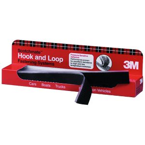 Black Hook & Loop Fastener PN06480 (1 in. x 12 in.)