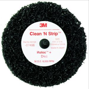 3M Scotch-Brite Roloc + Clean and Strip Disc XCS Extra Coarse (4 in x 1/2 in)