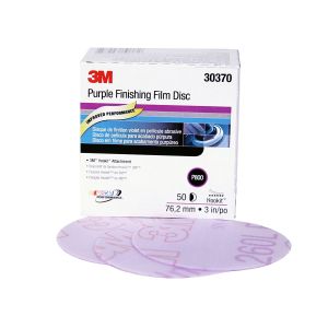 Hookit 3 in. 800 Grit Purple Finishing Film Sanding Disc (50/Box)