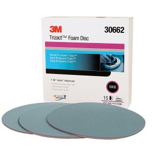 3M Trizact Hookit Foam Disc 6 inch P5000 Grit (15 Discs/Pack)