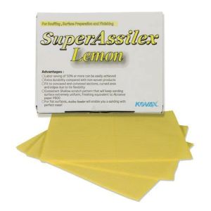 Assilex Lemon 170mm x 130mm Dry Sanding Sheets Grade K-800 (25/Box)