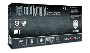 Midknight Disposable Nitrile Exam Gloves - Medium (100/Box)