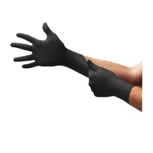 Onyx Black Powder-Free Nitrile Exam Gloves - X-Large (100/Box)
